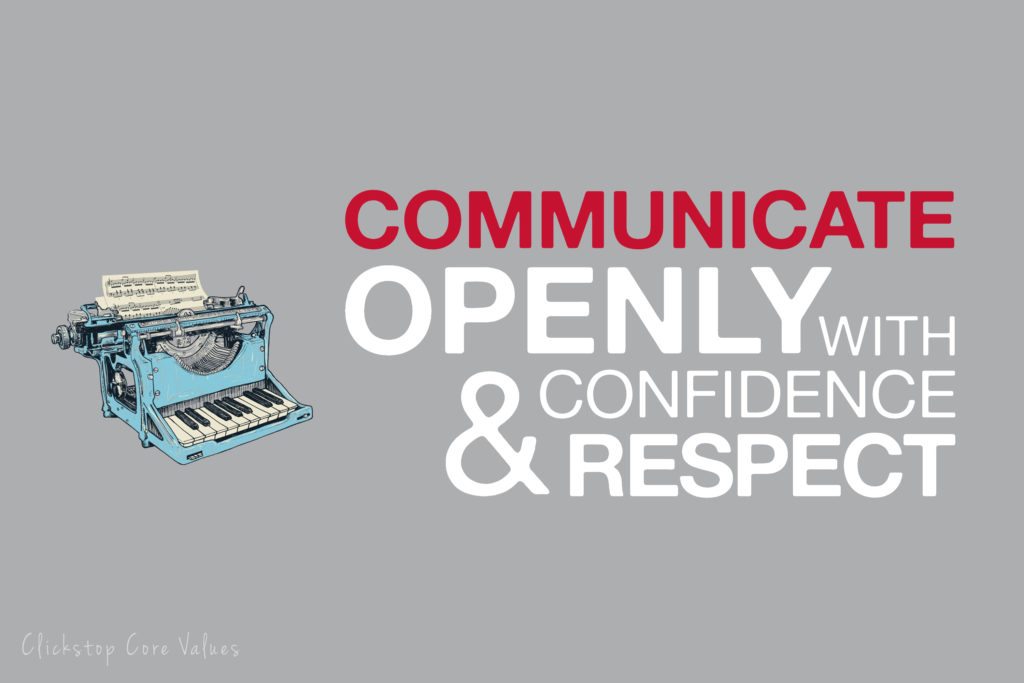 Communicate Openly