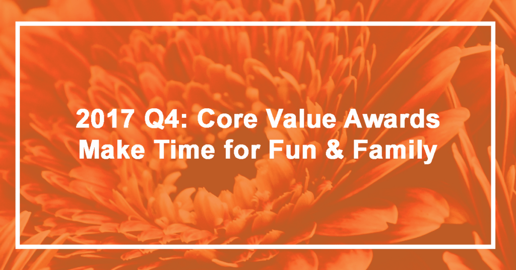 2017 Q4 Make Time for Fun and Family