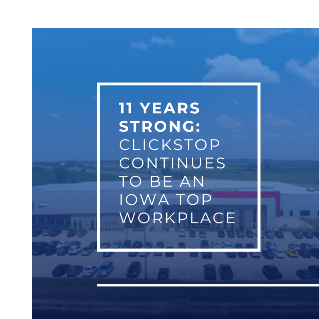 "11 Years Strong: Clickstop Continues to be an Iowa Top Workplace"