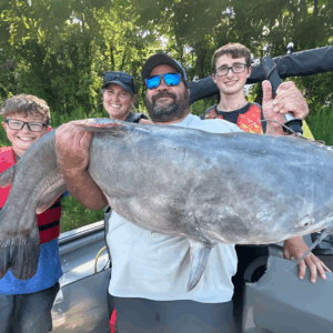Cody and his family with one big catch!