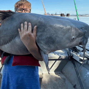 Cody's son with their huge catch